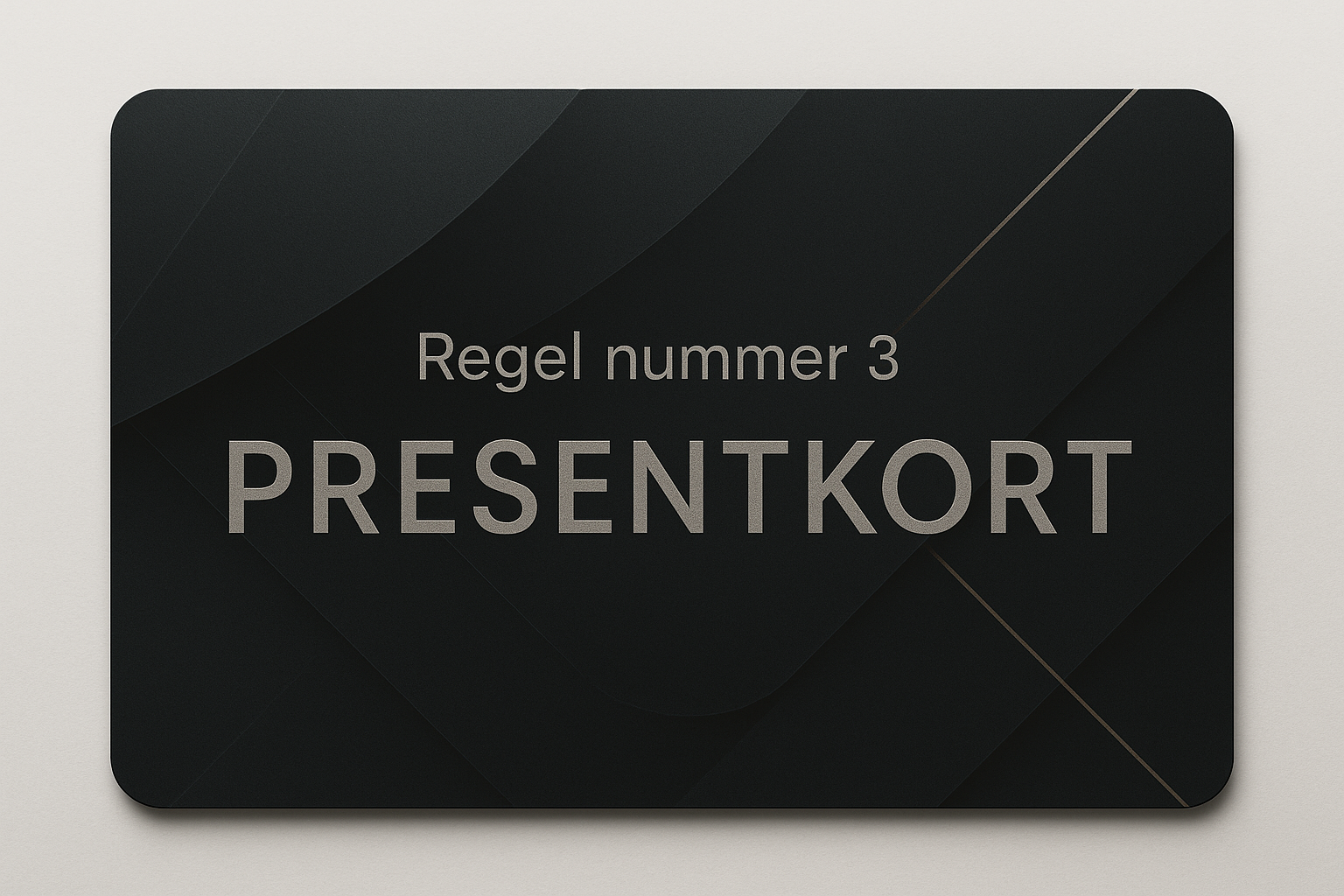 Vill att det ska stå presentkort inte giftcard